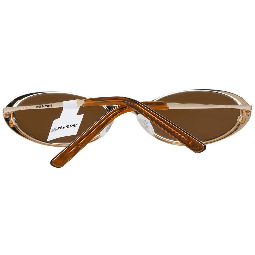 More &amp; More Sonnenbrille aus goldenem Metall