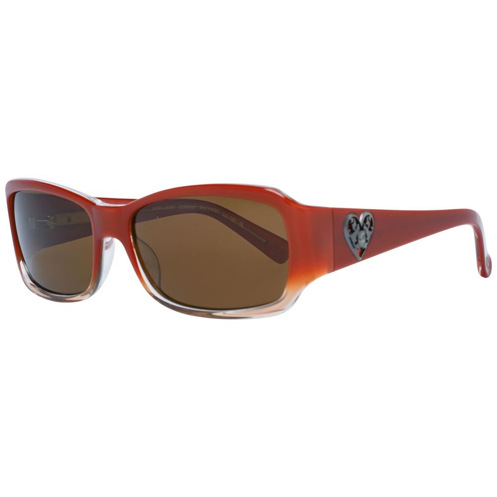More &amp; More Sonnenbrille aus orangefarbenem Kunststoff