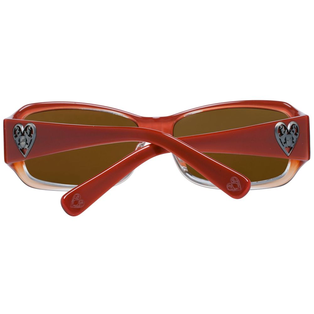 More &amp; More Sonnenbrille aus orangefarbenem Kunststoff