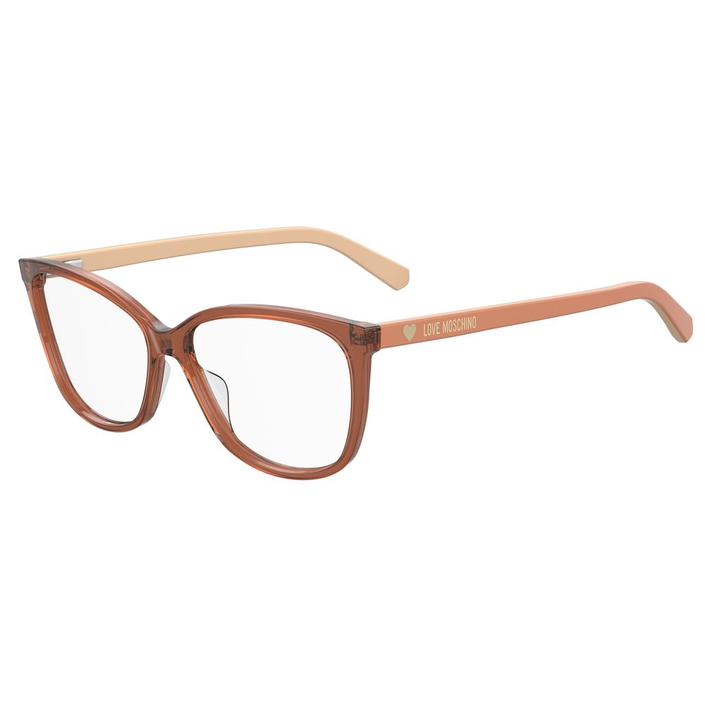 Love Moschino rote Azetatbrille (Gestell)
