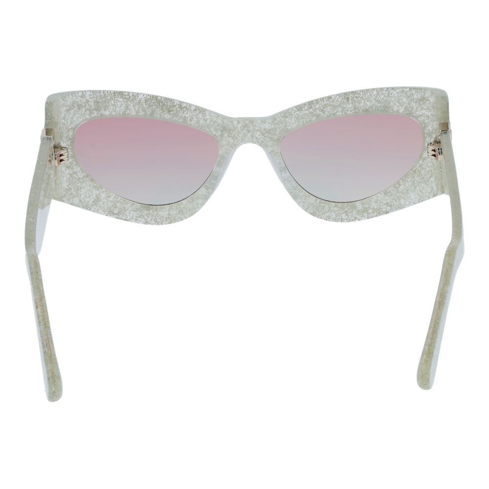GCDS Sonnenbrille aus silbernem Azetat