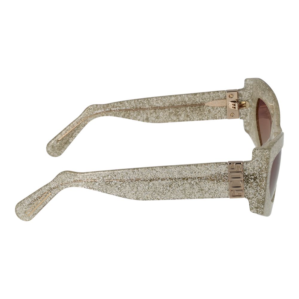 GCDS Sonnenbrille aus silbernem Azetat