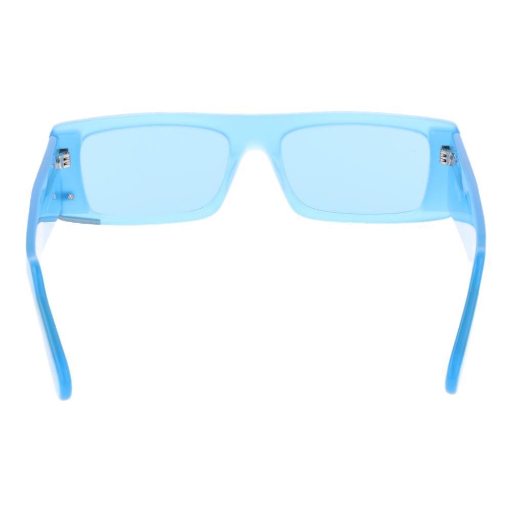 GCDS blauwe plastic zonnebril