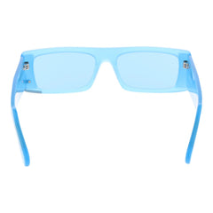 GCDS blauwe plastic zonnebril