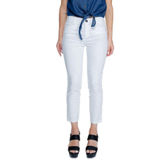 Street One witte casual katoenen broek