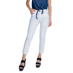Street One witte casual katoenen broek
