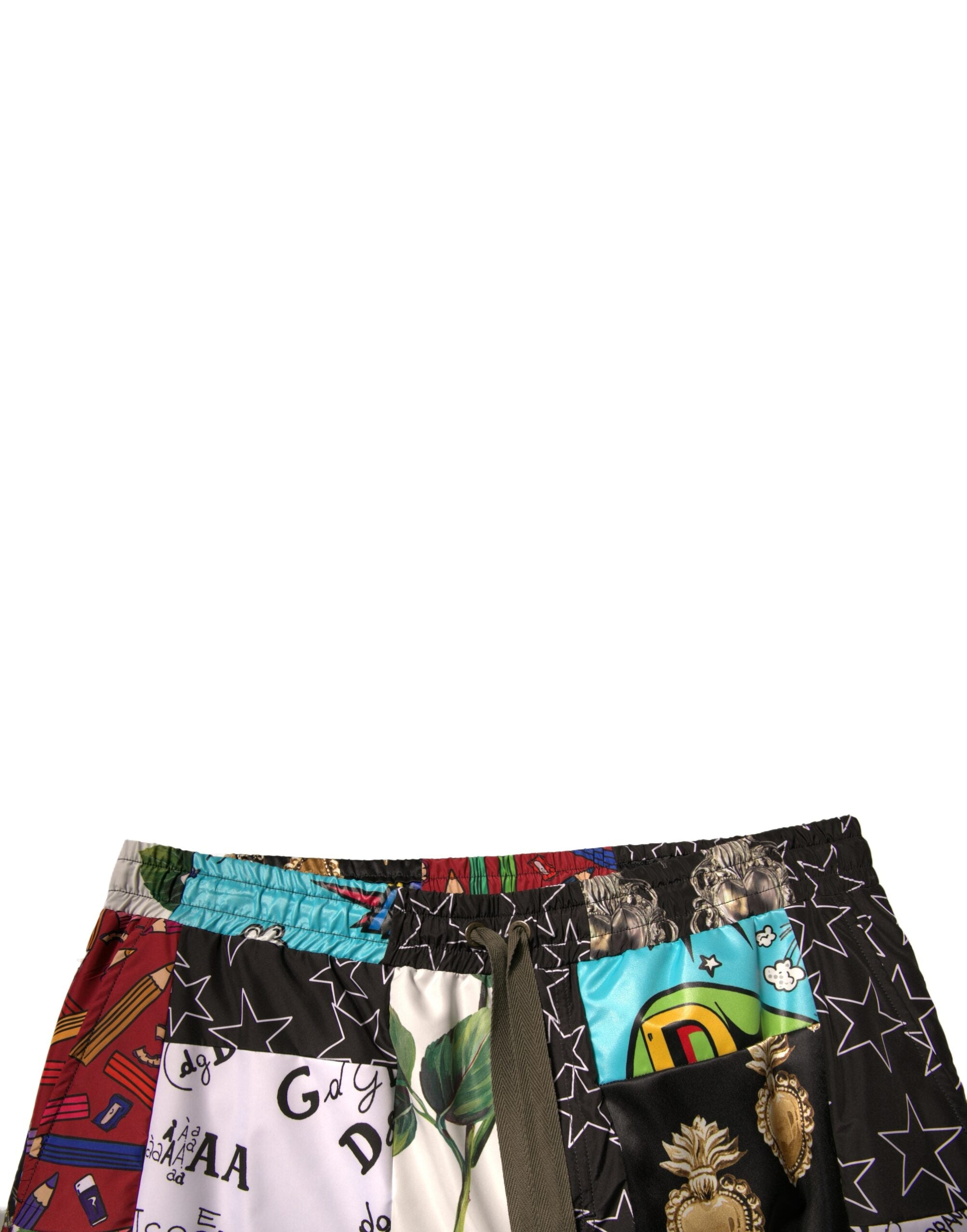 Dolce & Gabbana Cargo-Bermudashorts mit Patchwork-Muster in Multicolor