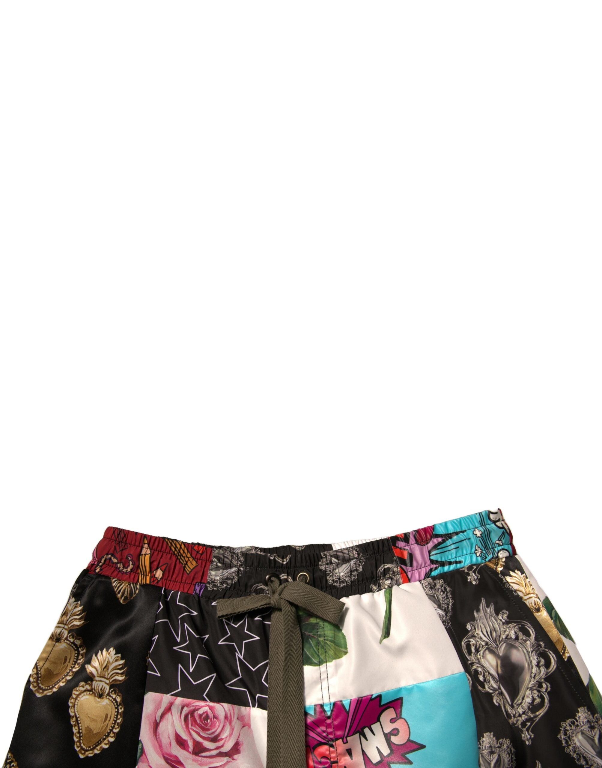 Dolce & Gabbana Cargo-Bermuda-Shorts mit mehrfarbigem Patchwork