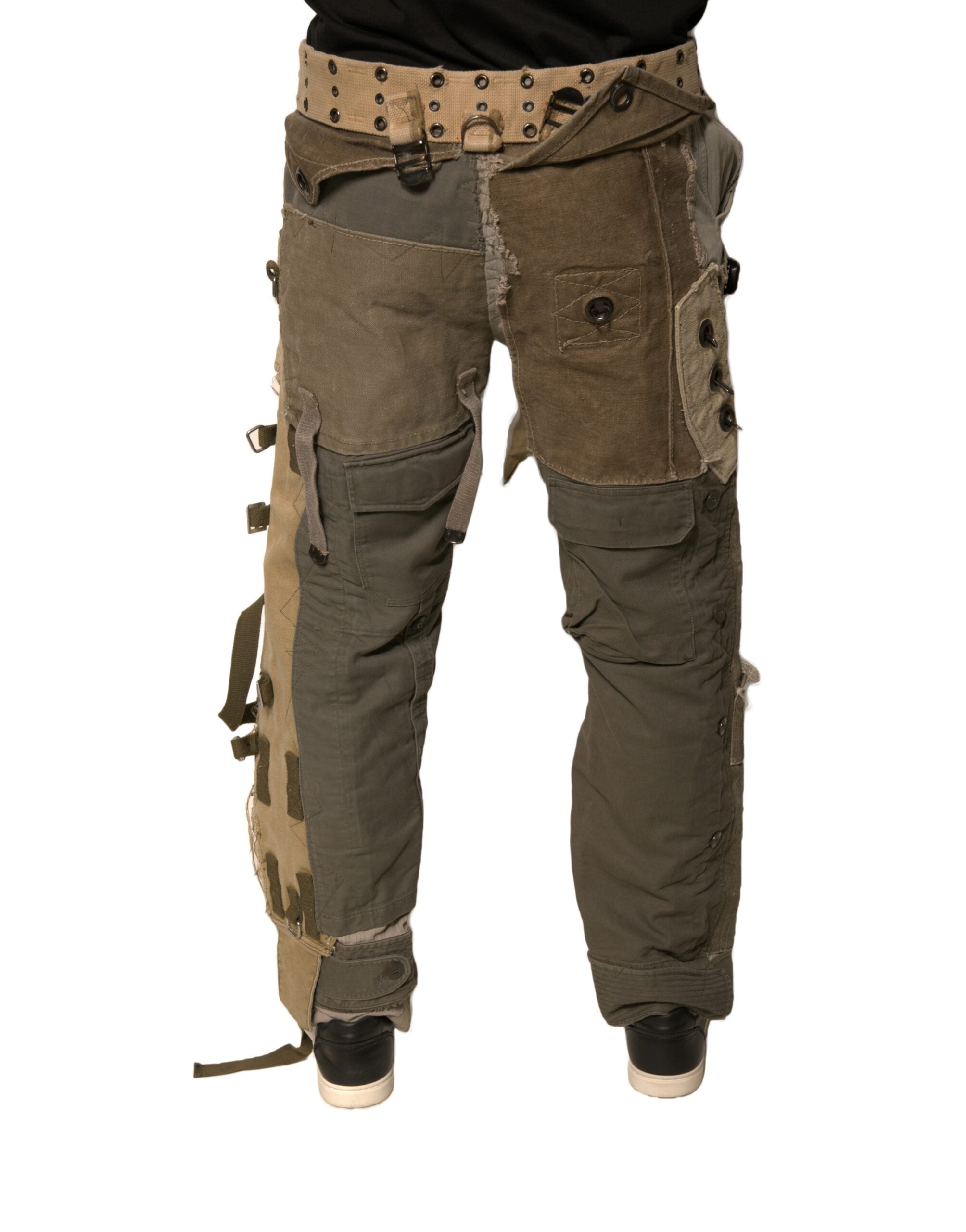 Dolce &amp; Gabbana – Mehrfarbige, rekonstruierte Flight-Cargohose