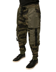 Dolce &amp; Gabbana, grüne Jogginghose aus Baumwolle