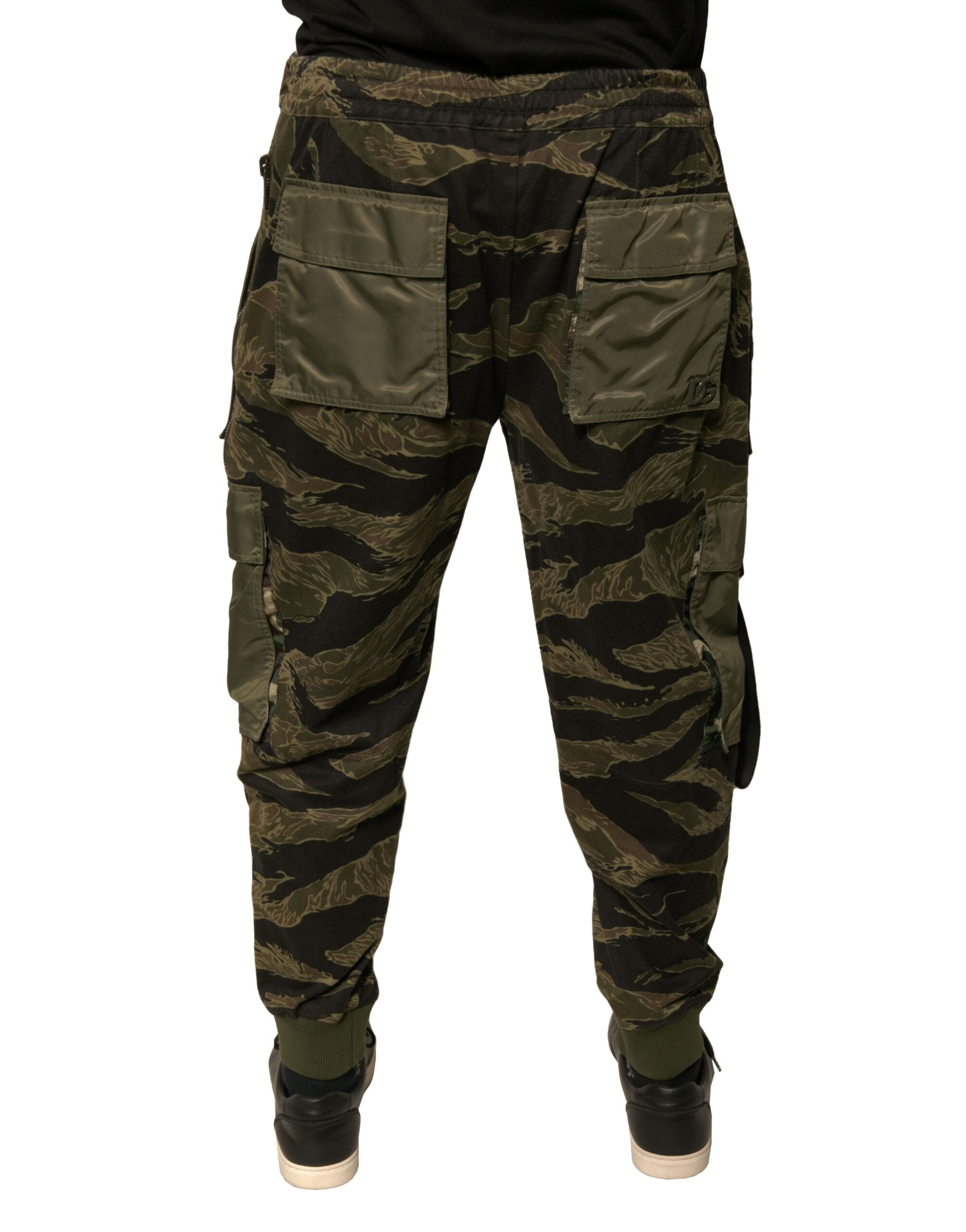Dolce &amp; Gabbana, grüne Jogginghose aus Baumwolle