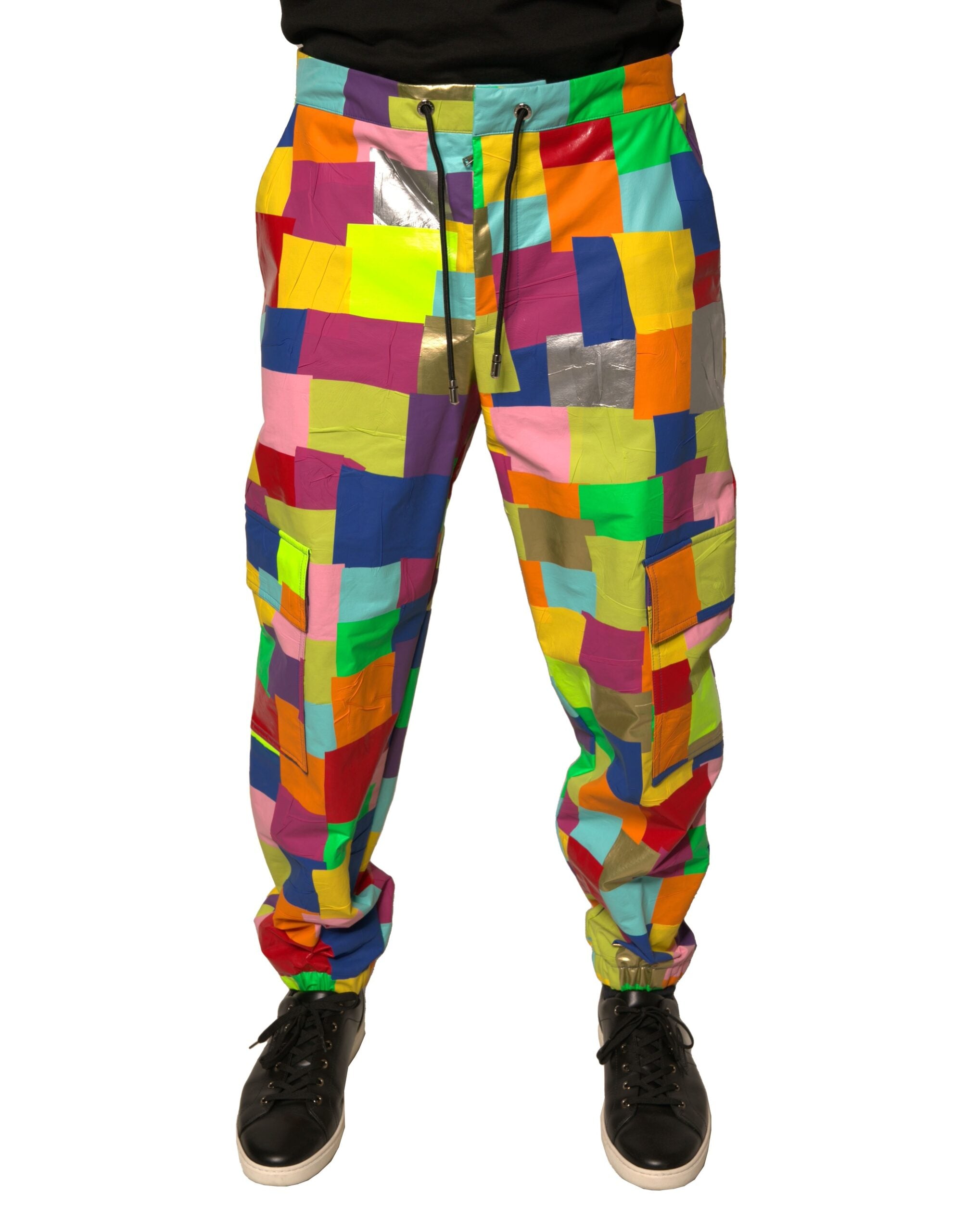 Dolce &amp; Gabbana Mehrfarbige Cargohose aus Baumwolle mit Patchwork-Muster für Herren