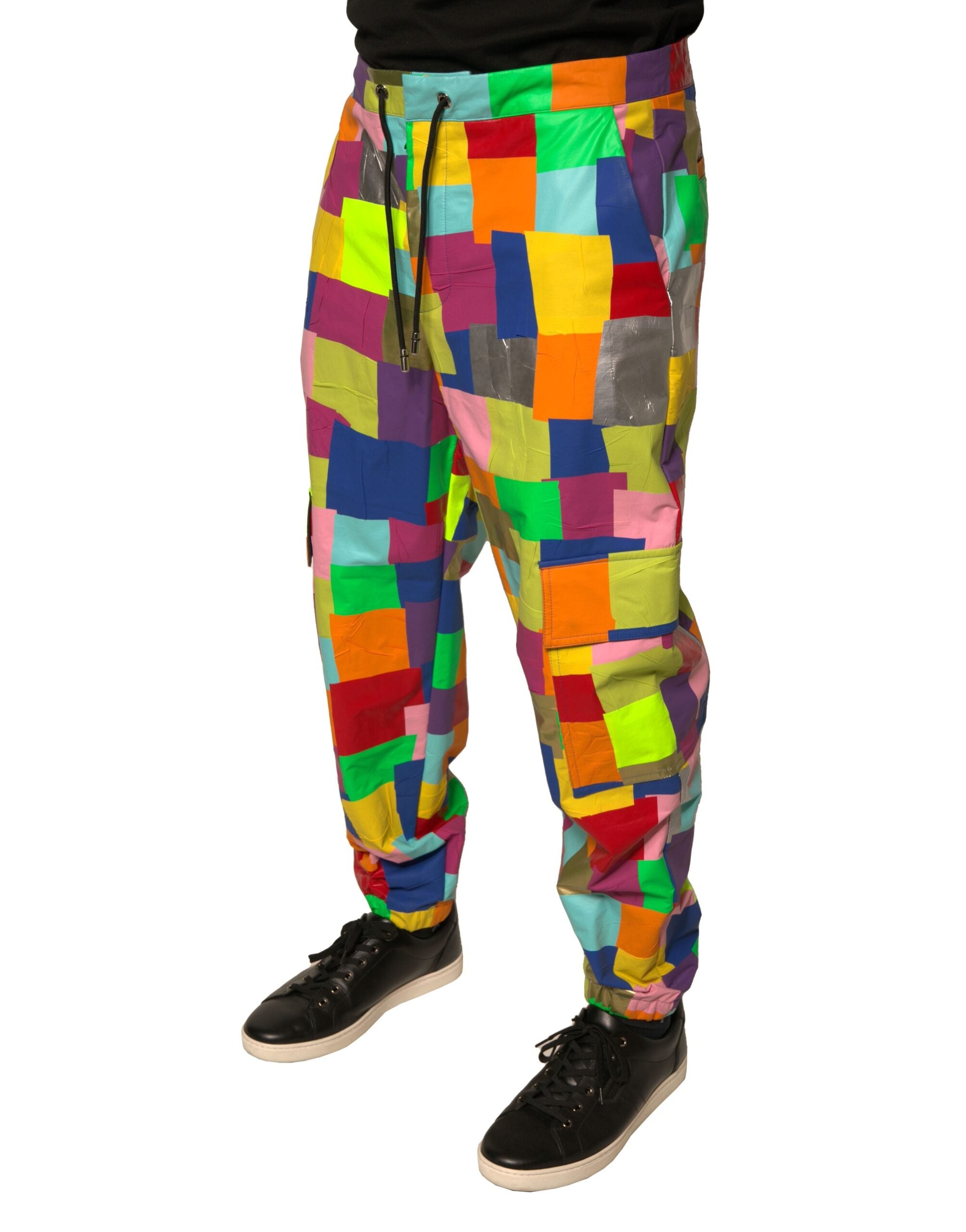 Dolce &amp; Gabbana Mehrfarbige Cargohose aus Baumwolle mit Patchwork-Muster für Herren