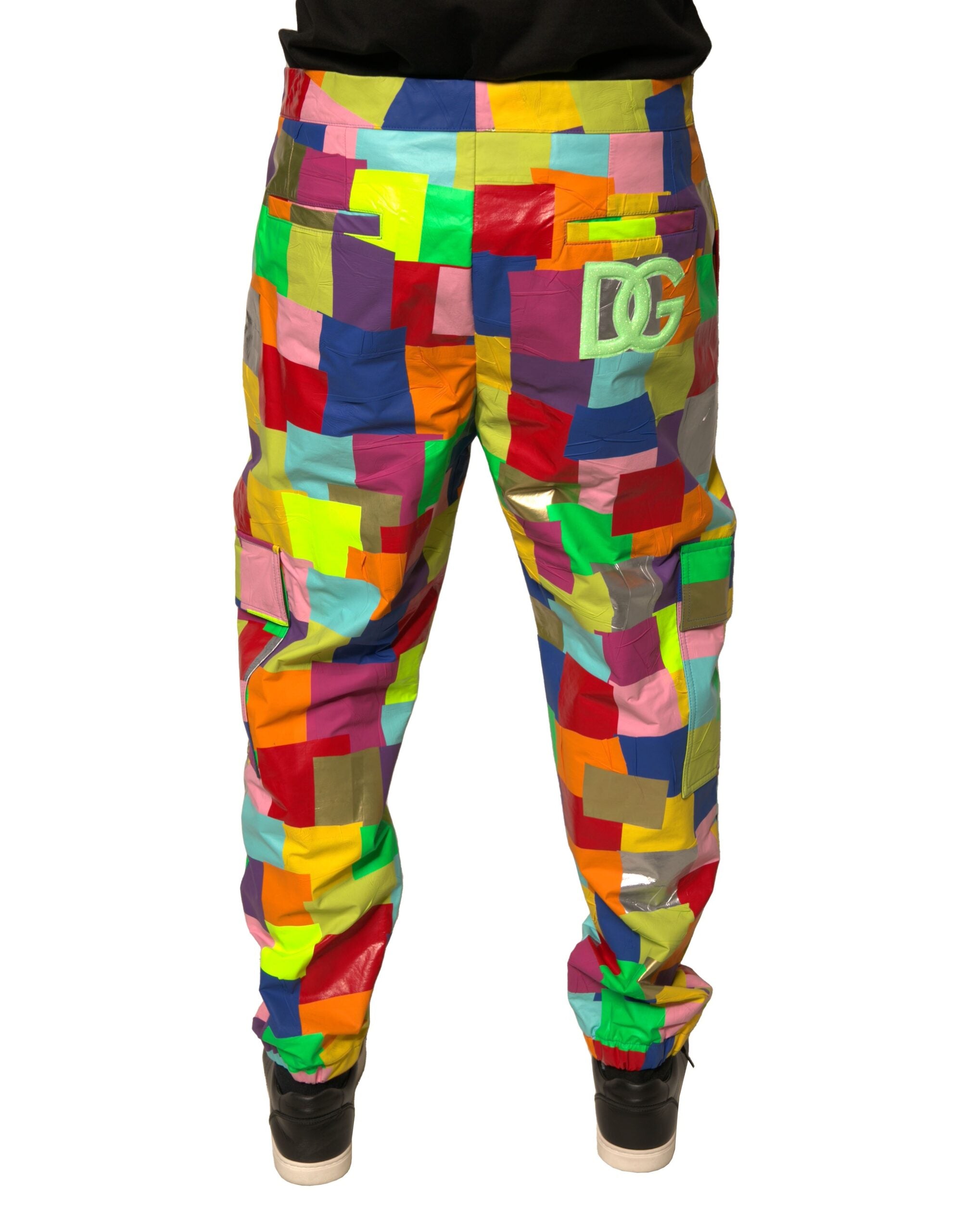 Dolce &amp; Gabbana Mehrfarbige Cargohose aus Baumwolle mit Patchwork-Muster für Herren