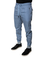 Dolce & Gabbana Blauwe Katoenen Joggingbroek