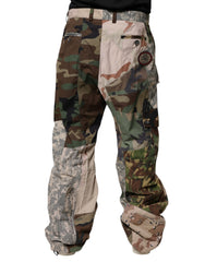 Dolce & Gabbana Multikleurige Patchwork Camouflage Cargobroek