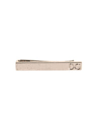 Dolce & Gabbana Zilverkleurige Messing Logo Merk Stropdasclip