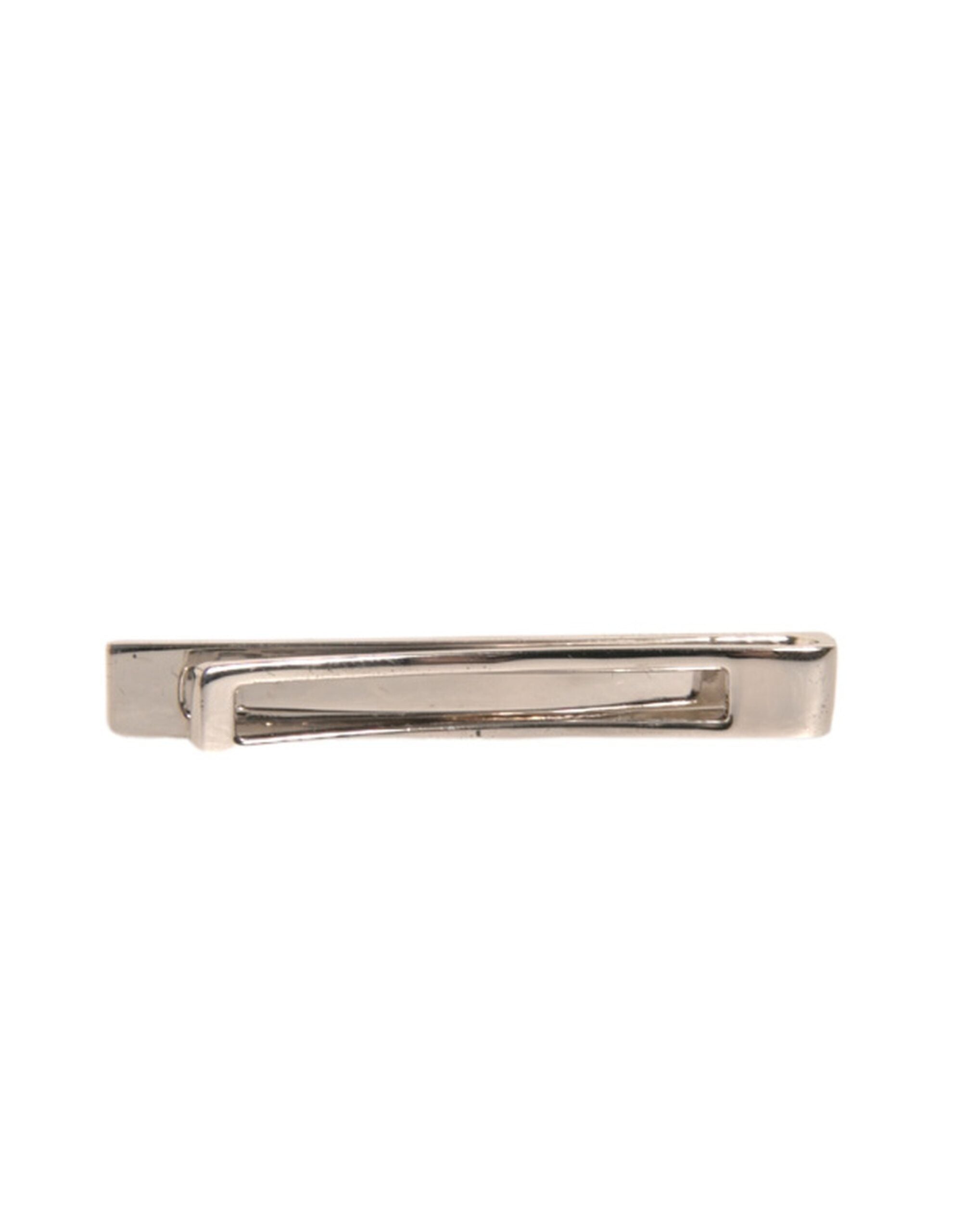 Dolce & Gabbana Zilverkleurige Messing Logo Merk Stropdasclip