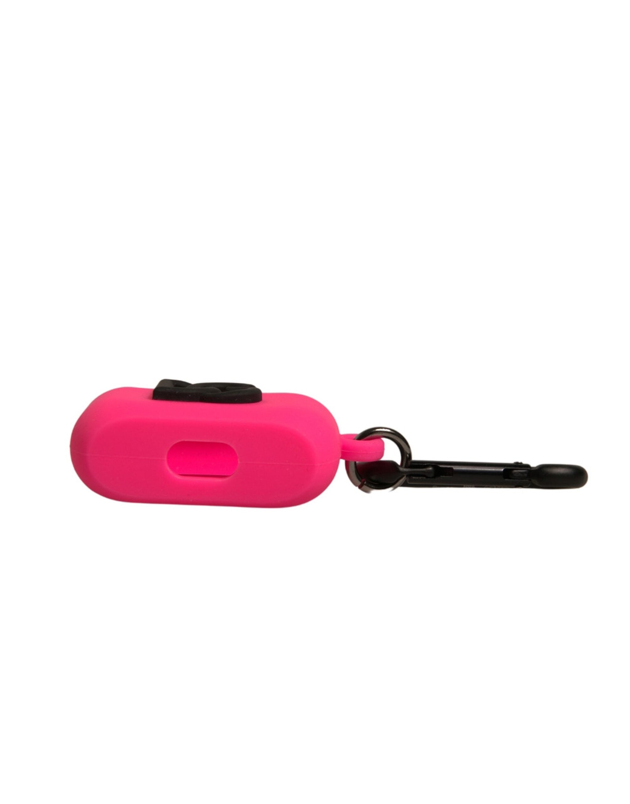 Dolce & Gabbana AirPods-Hülle aus rosa Silikonkautschuk mit Logo-Prägung