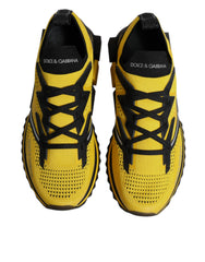 Dolce &amp; Gabbana Gelbe SORRENTO Sport Stretch Sneakers Schuhe