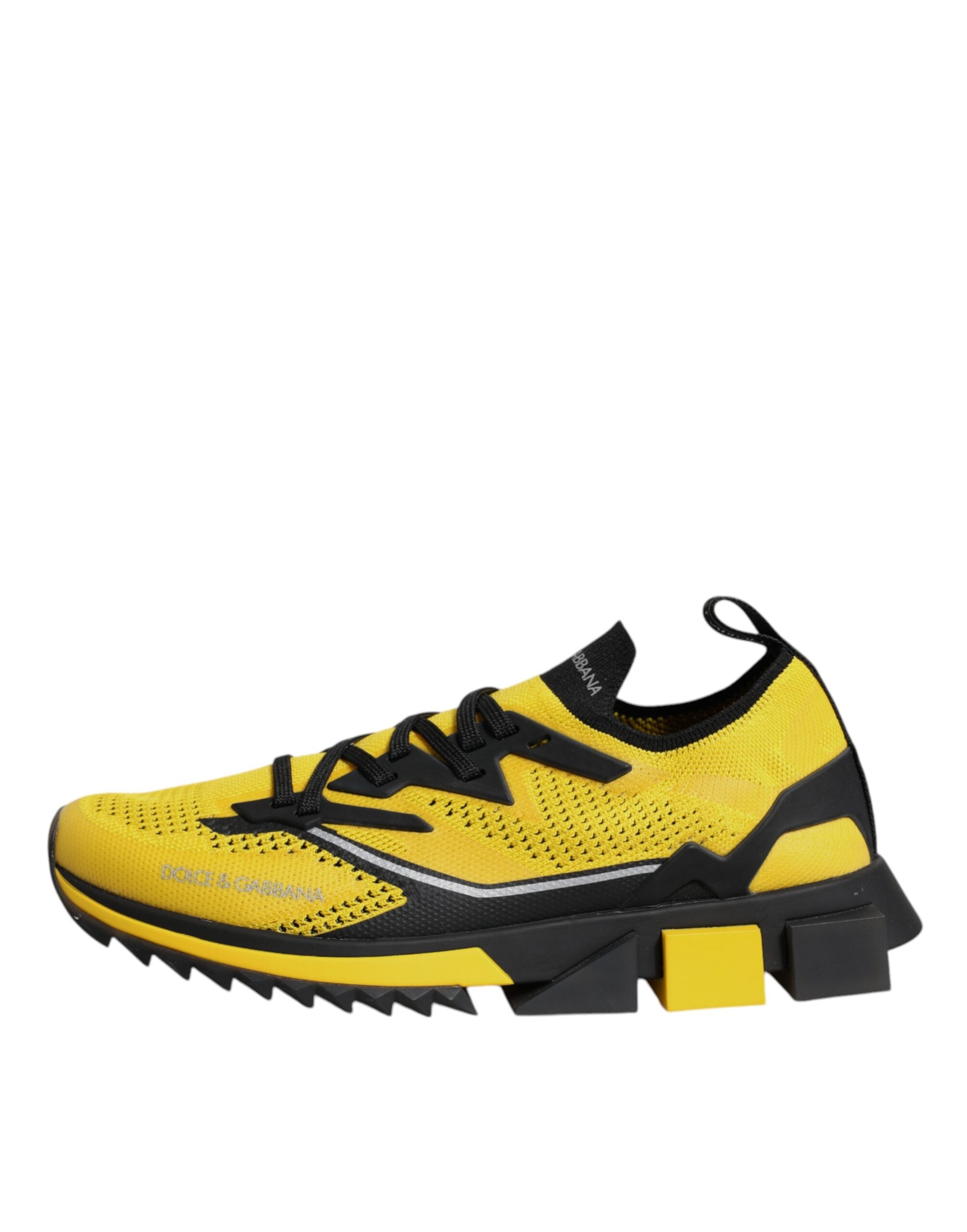 Dolce &amp; Gabbana Gelbe SORRENTO Sport Stretch Sneakers Schuhe