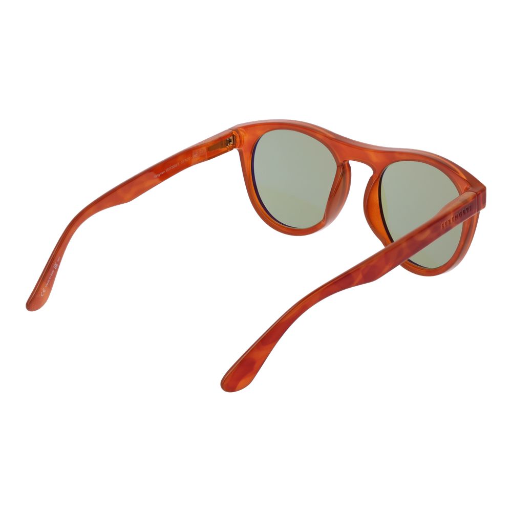 Serengeti Orangefarbene Sonnenbrille aus Kunststoff