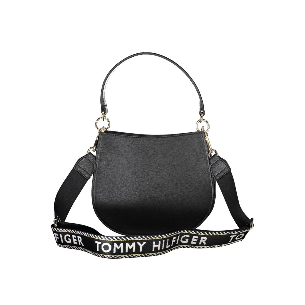 Tommy Hilfiger – Schwarze Polyester-Handtasche