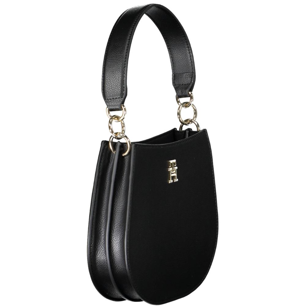 Tommy Hilfiger – Schwarze Polyester-Handtasche