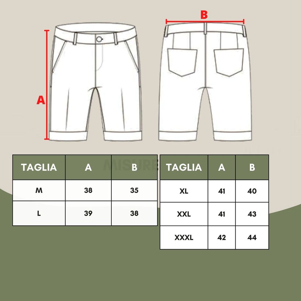 Malo Beige Polyester Korte Broek