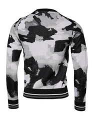 Dolce & Gabbana Meerkleurige Camouflage Ronde Hals Herentrui
