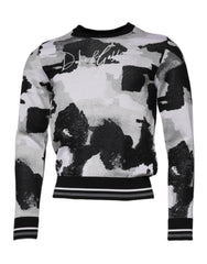 Dolce & Gabbana Meerkleurige Camouflage Ronde Hals Herentrui