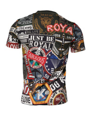 Dolce & Gabbana Baumwoll-T-Shirt mit mehrfarbigem Grafikprint und Rundhalsausschnitt