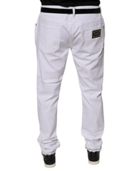 Dolce &amp; Gabbana Weiße Skinny-Jeans aus Baumwollstretch für Herren