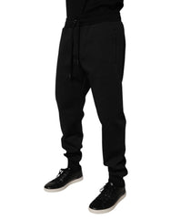 Dolce & Gabbana Zwarte Polyester Heren Joggingbroek