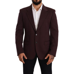 Dolce & Gabbana Paarse Katoenen Blazer