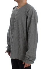 Dolce & Gabbana Grauer Rundhals-Pullover aus Seide