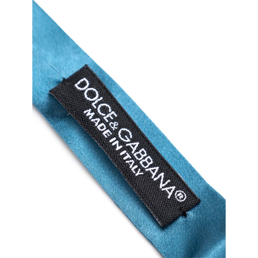 Dolce & Gabbana Blauwe Zijden Strik