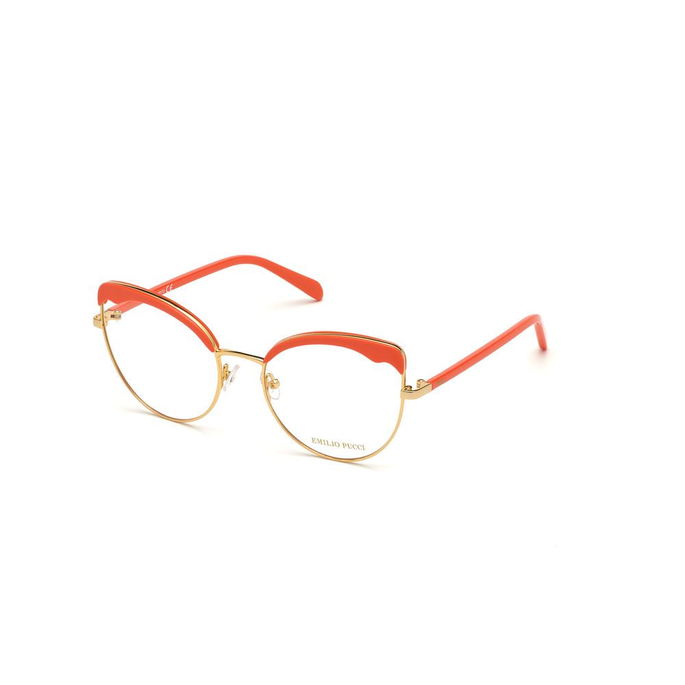 Emilio Pucci Goldfarbene Metallbrille (Gestelle)