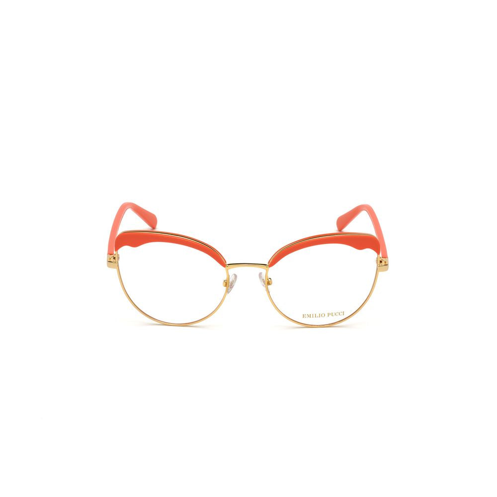 Emilio Pucci Goldfarbene Metallbrille (Gestelle)
