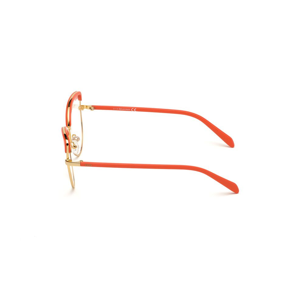 Emilio Pucci Goldfarbene Metallbrille (Gestelle)