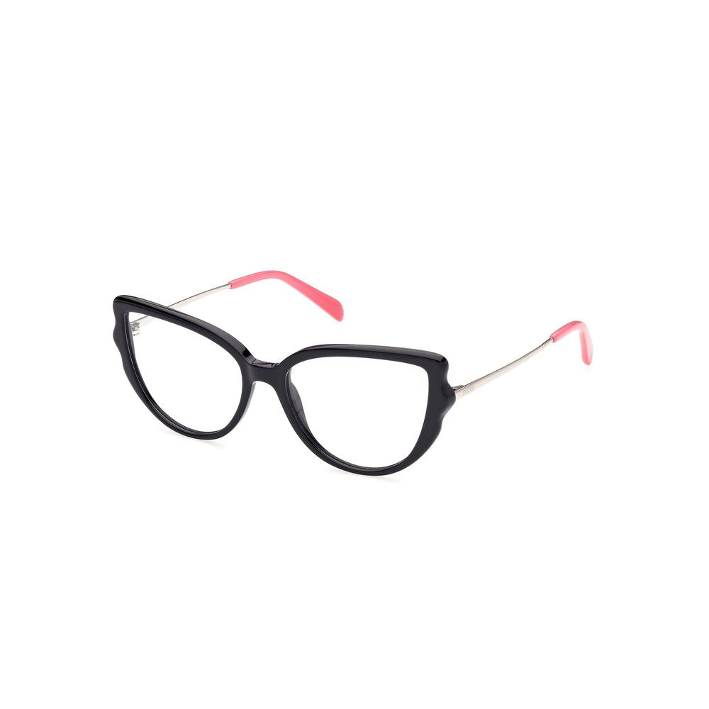 Emilio Pucci Schwarze Azetat-Brille (Gestell)