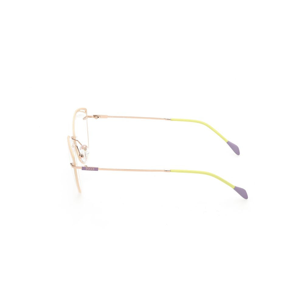 Emilio Pucci Brille aus grauem Metall (Gestell)