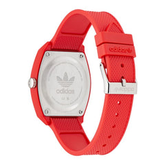 Adidas Red Synthetic Sport Watch