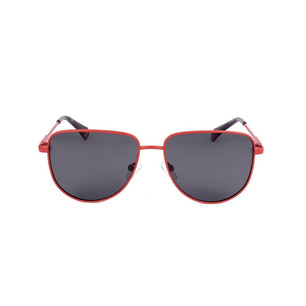 Polaroid Orange Sonnenbrille aus Edelstahl