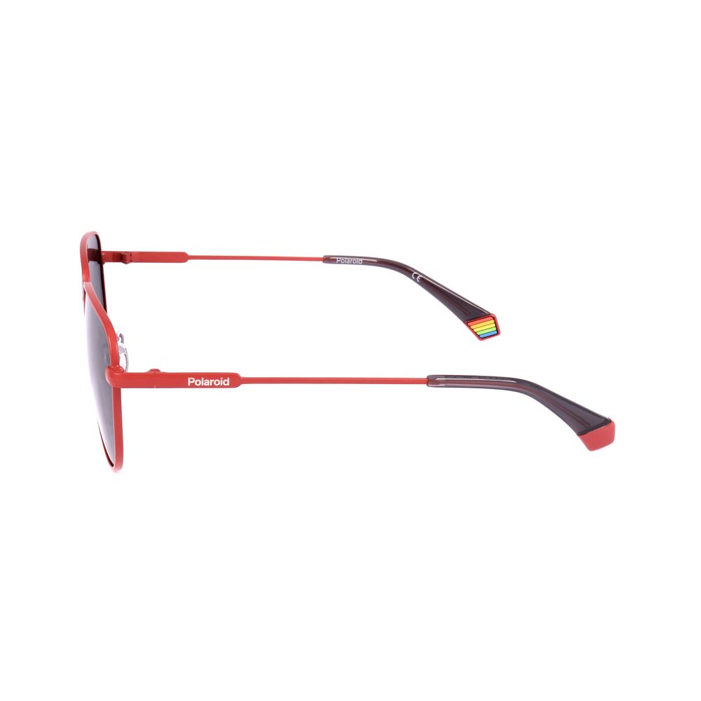 Polaroid Orange Sonnenbrille aus Edelstahl