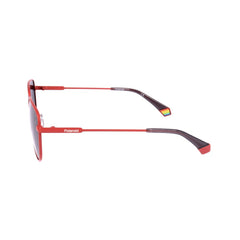 Polaroid Orange Sonnenbrille aus Edelstahl