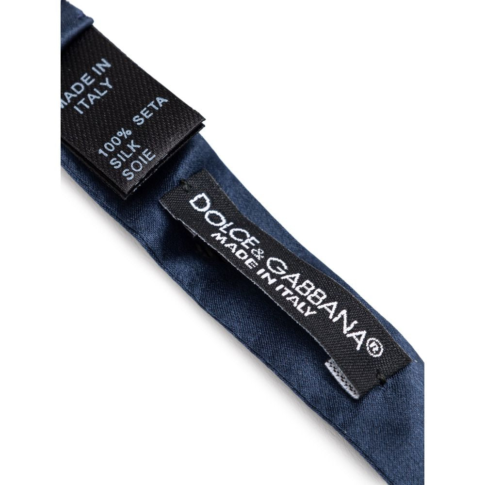 Dolce & Gabbana Blauwe Zijden Strik