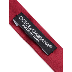 Dolce & Gabbana Rode Zijden Vlinderdas
