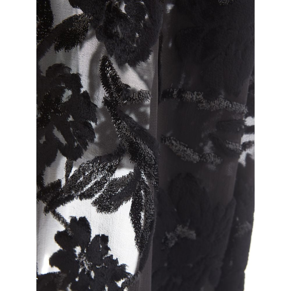 Lardini Schwarzes Viskose-Cocktailkleid