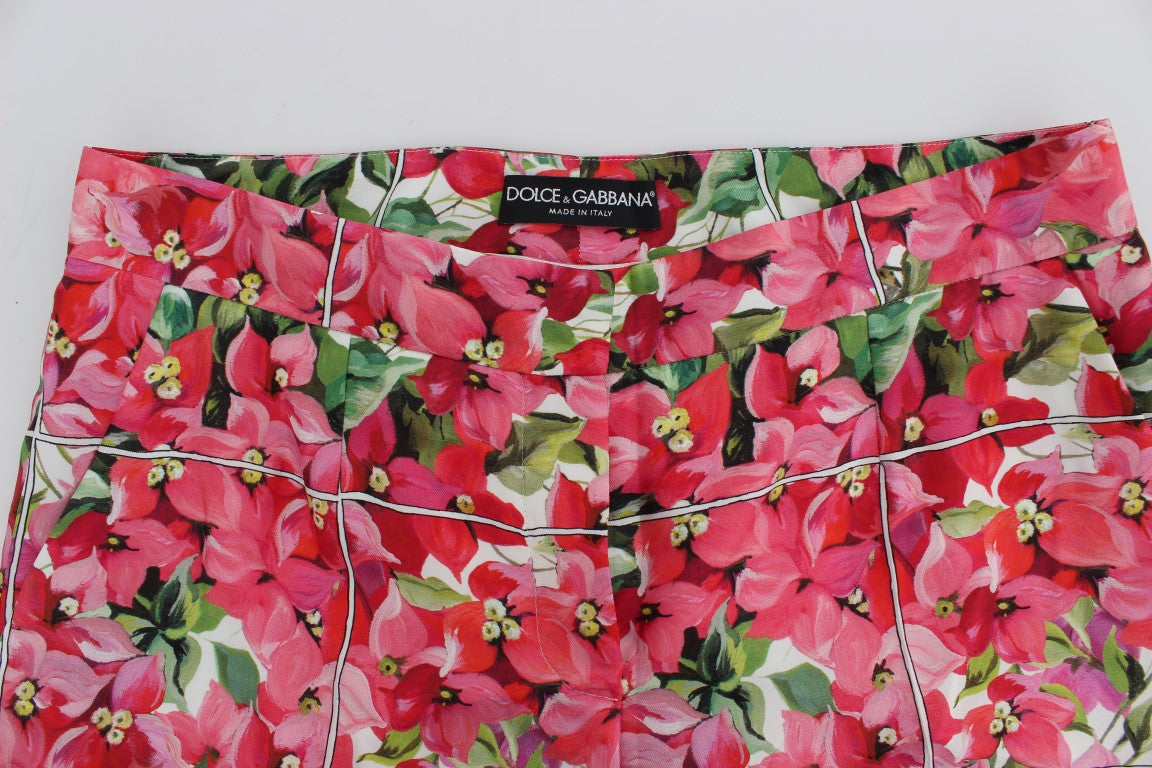 Dolce & Gabbana Multicolor Floral Caprihose Shorts